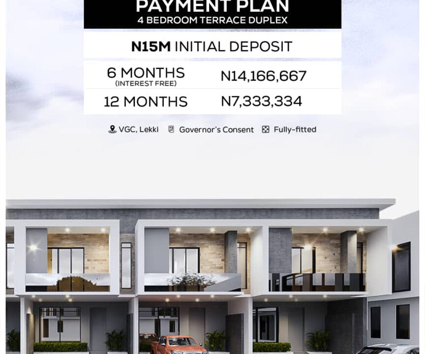 4 bed payment plan