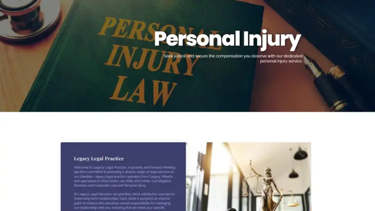 Legacy legal practice | website deigned by promise Banks | Legal solutions